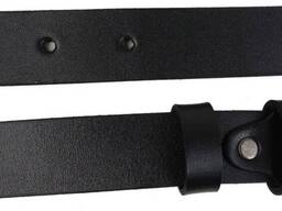 Женский кожаный ремень Skipper черный, ширина 3 см