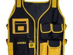 Жилет монтажника 7 карманов 500×595мм Sigma (9450311)