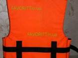 Жилет спасательный с подголовником «Адмирал» люкс оранжевый - фото 3