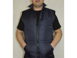 Жилет утеплений синій