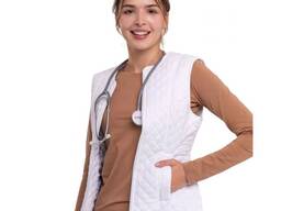 Жилетка медицинская утепленная "Классик", цвет белый