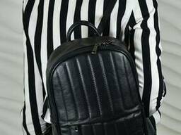 Жіночий шкіряний рюкзак Vera Pelle Mod.195, Чорний