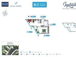 ЖК Зарічний, 2х кімнатна, будинок 8