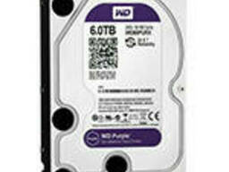 Жесткий диск 3.5" WD60PURX, 6 ТБ, SATA 6 Гб/с, IntelliPower, кэш 64 МБ.
