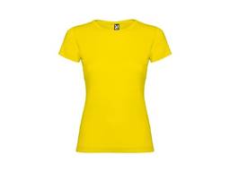 Жёлтая футболка с логотипом промо футболка