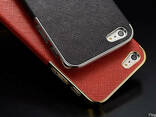 Золотистый чехол OYO Gold кожа PU с велюром для iPhone 5 5S - фото 1