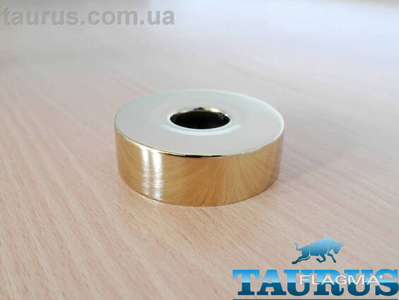 Золотий круглий фланець ThermoPulse Gold розмір D62 мм / висота 18 мм, під внутрішній. ..