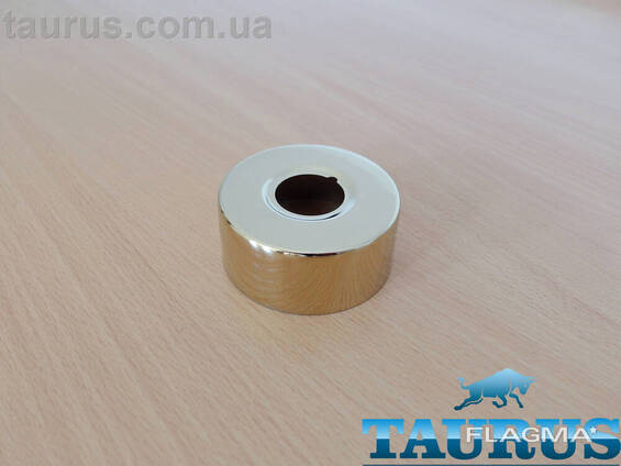 Золотий круглий фланець ThermoPulse Gold розмір D67 мм / висота 30мм, під внутрішній. ..
