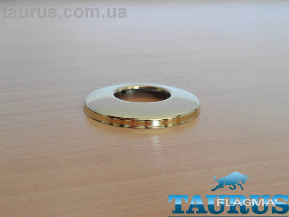 Золотий круглий фланець ThermoPulse Gold розмір D70 мм / висота 9 мм, під внутрішній. ..