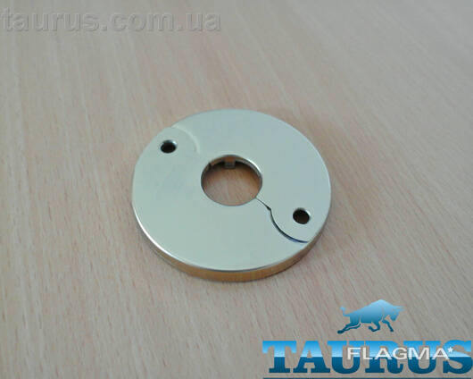Золотий плоский розбірний н/ж фланець — чашка ThermoPulse DUO Gold D70 висота 6 мм. ..