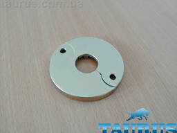 Золотий плоский розбірний н/ж фланець — чашка ThermoPulse DUO Gold D70 висота 6 мм...