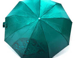 Зонт Silver RAIN женский полуавтомат на 9 спиц сатин бирюзовый