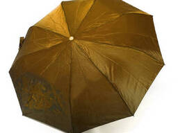 Зонт Silver RAIN женский полуавтомат на 9 спиц сатин коричневый