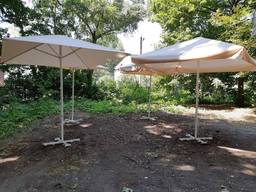 Зонты 4x4 кафе, тросовые, торговые