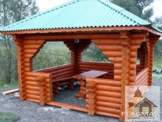 Зруби альтанок під ключ від Закарпат Зруб-Буд