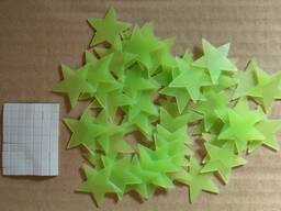 Звёзды на потолок , декора Зеленые 50 шт